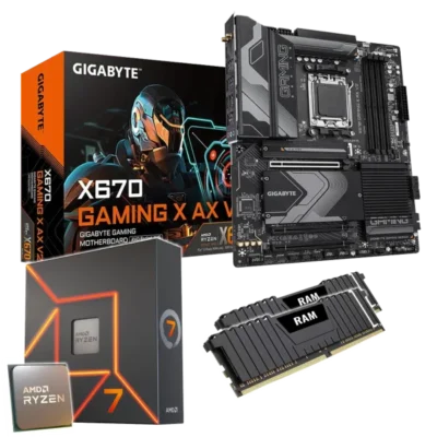 Kit d'évolution PC: GIGABYTE X670 Gaming X AX WIFI V2 | AMD Ryzen 7 7800X3D 8x 4.20GHz | 16Go DDR5