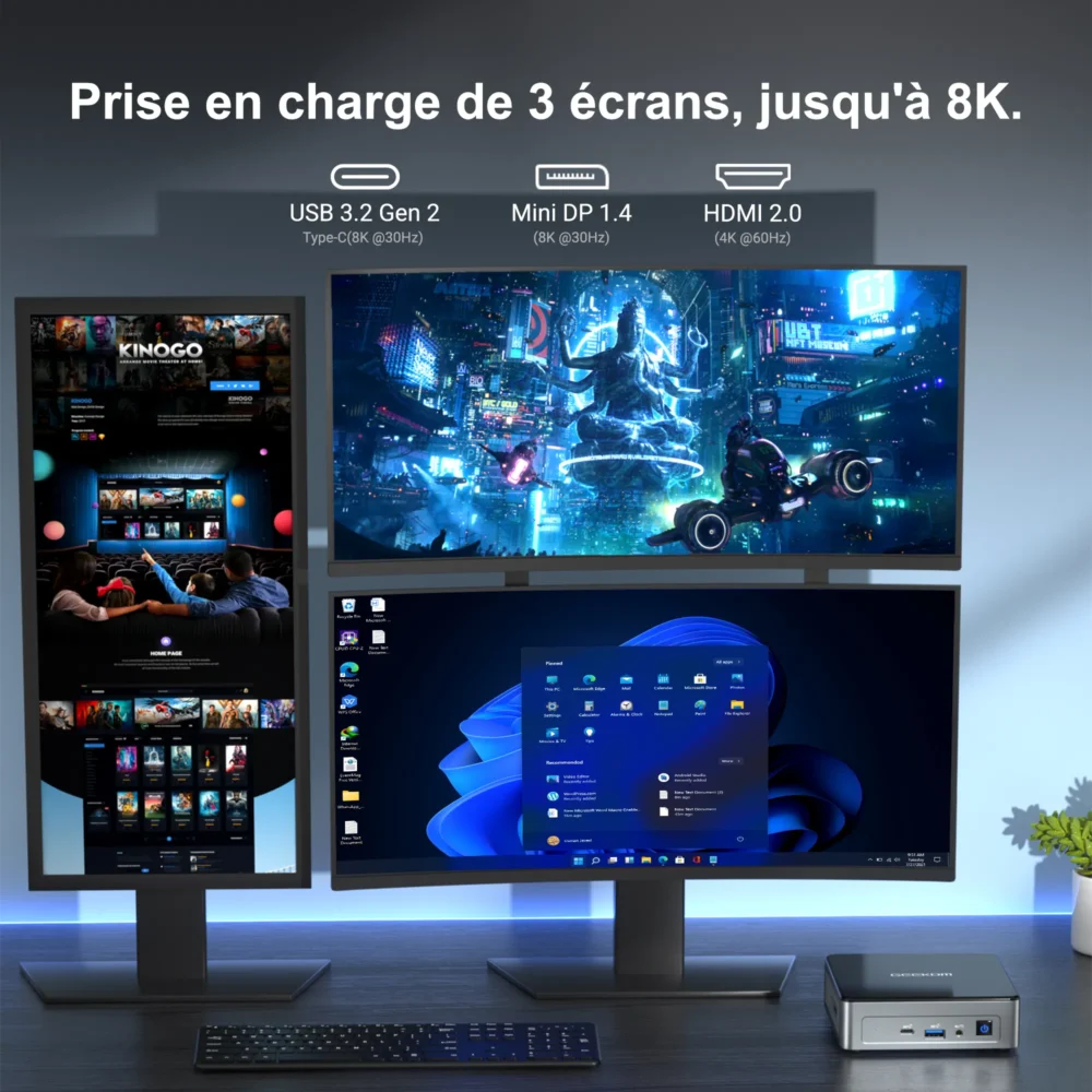 GEEKOM Mini Air 12 Mini-PC avec Intel Alder Lake N100 de 12 ème Génération – Image 4