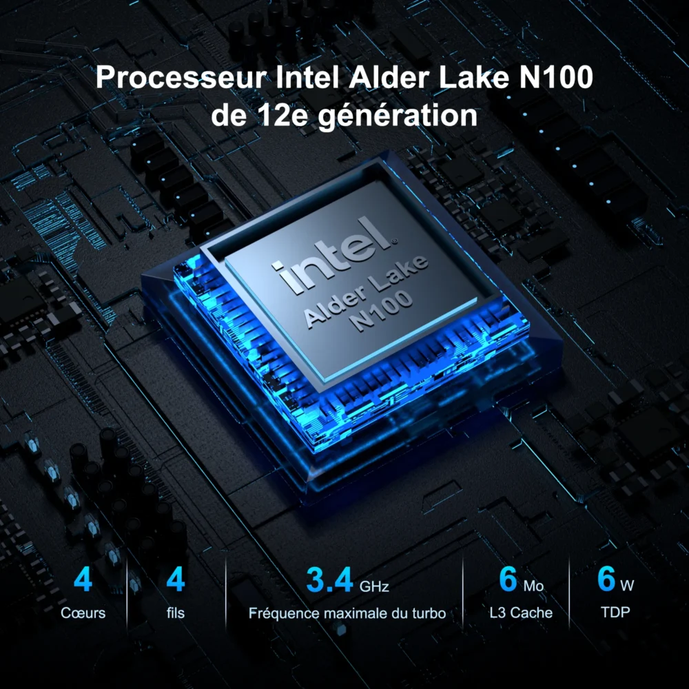 GEEKOM Mini Air 12 Mini-PC avec Intel Alder Lake N100 de 12 ème Génération – Image 2