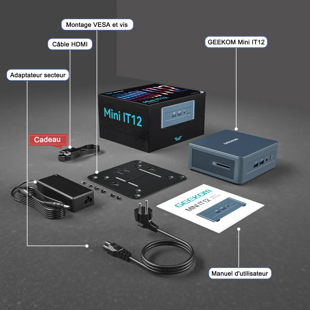 GEEKOM Mini IT12 Mini PC avec Intel Core i5/i7 de 12e génération – Image 7