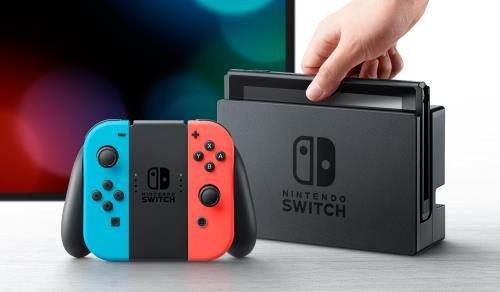 Console-Nintendo-Switch-noire-avec-manettes-Joy-Con-droite-rouge-neon-et-Joy-Con-gauche-bleue-neon.jpg - MARKET-TECH®